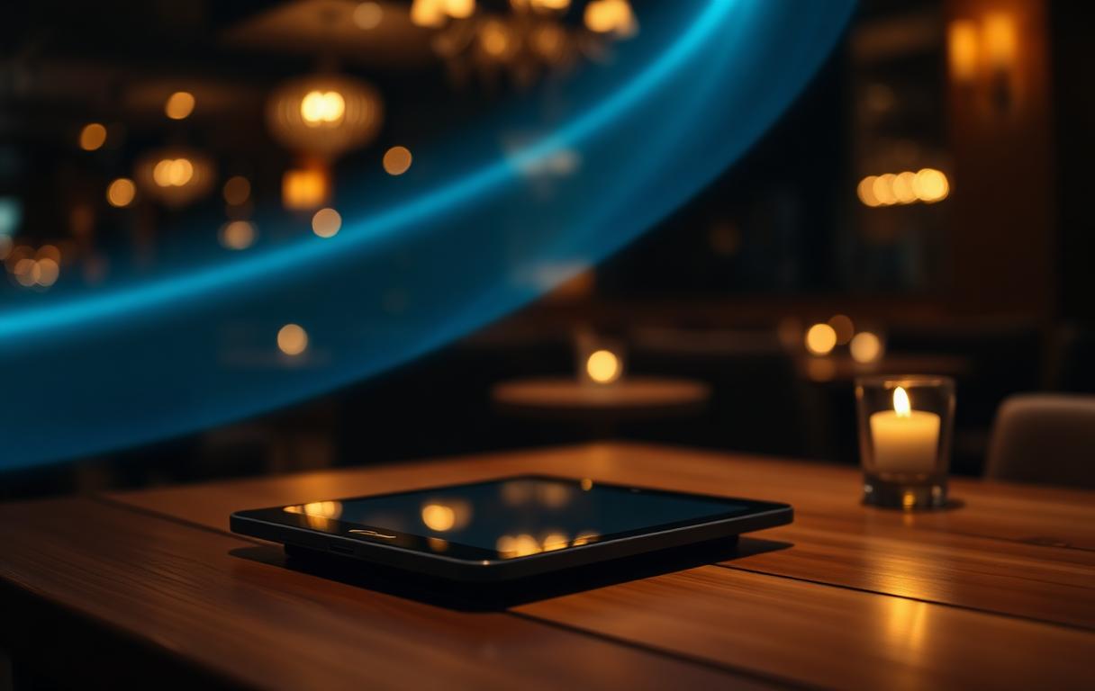 ROI AI klantenservice horeca berekenen calculator op restauranttafel